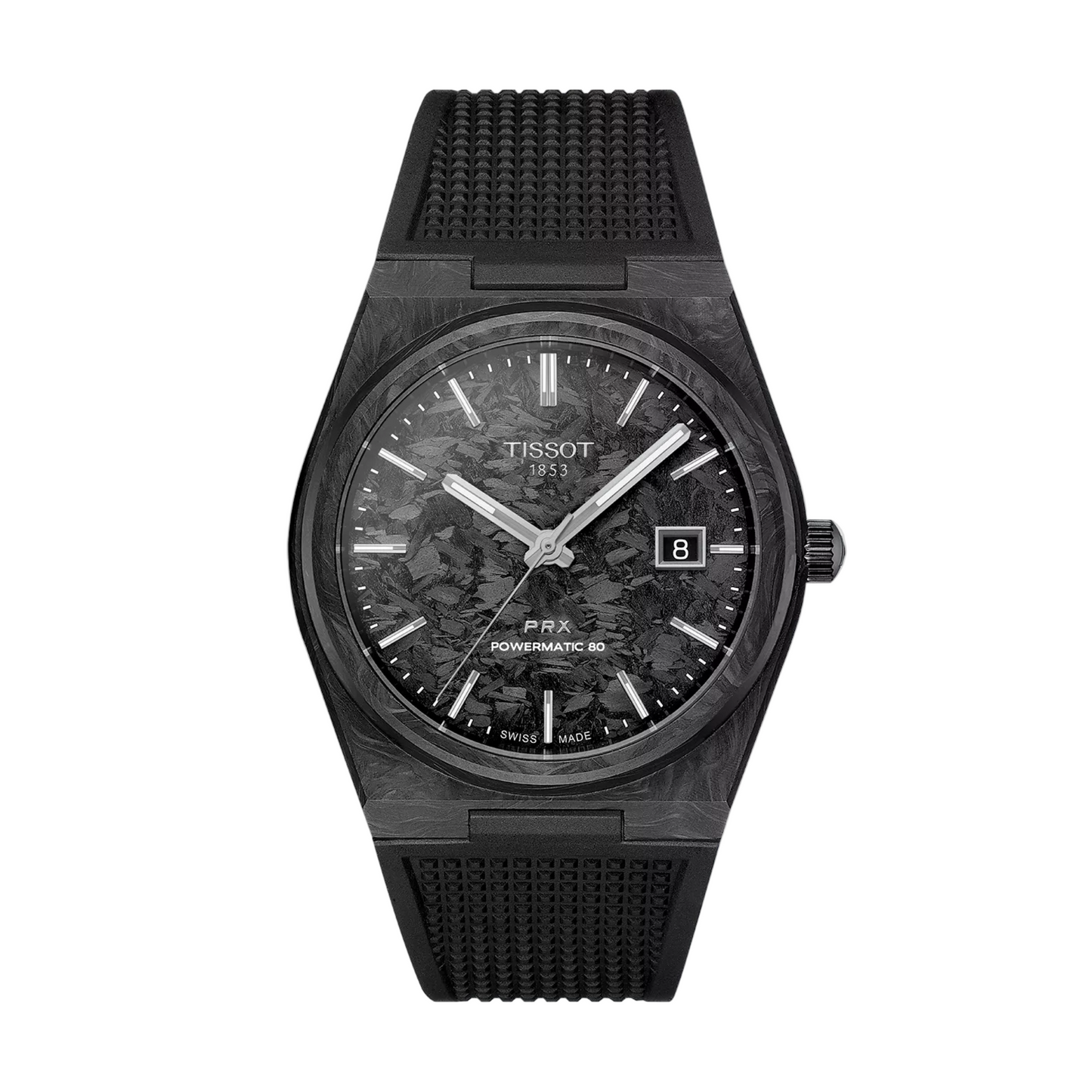 Tissot 80 PRX Sapphire Crystal Black Automatic Watch 40mm