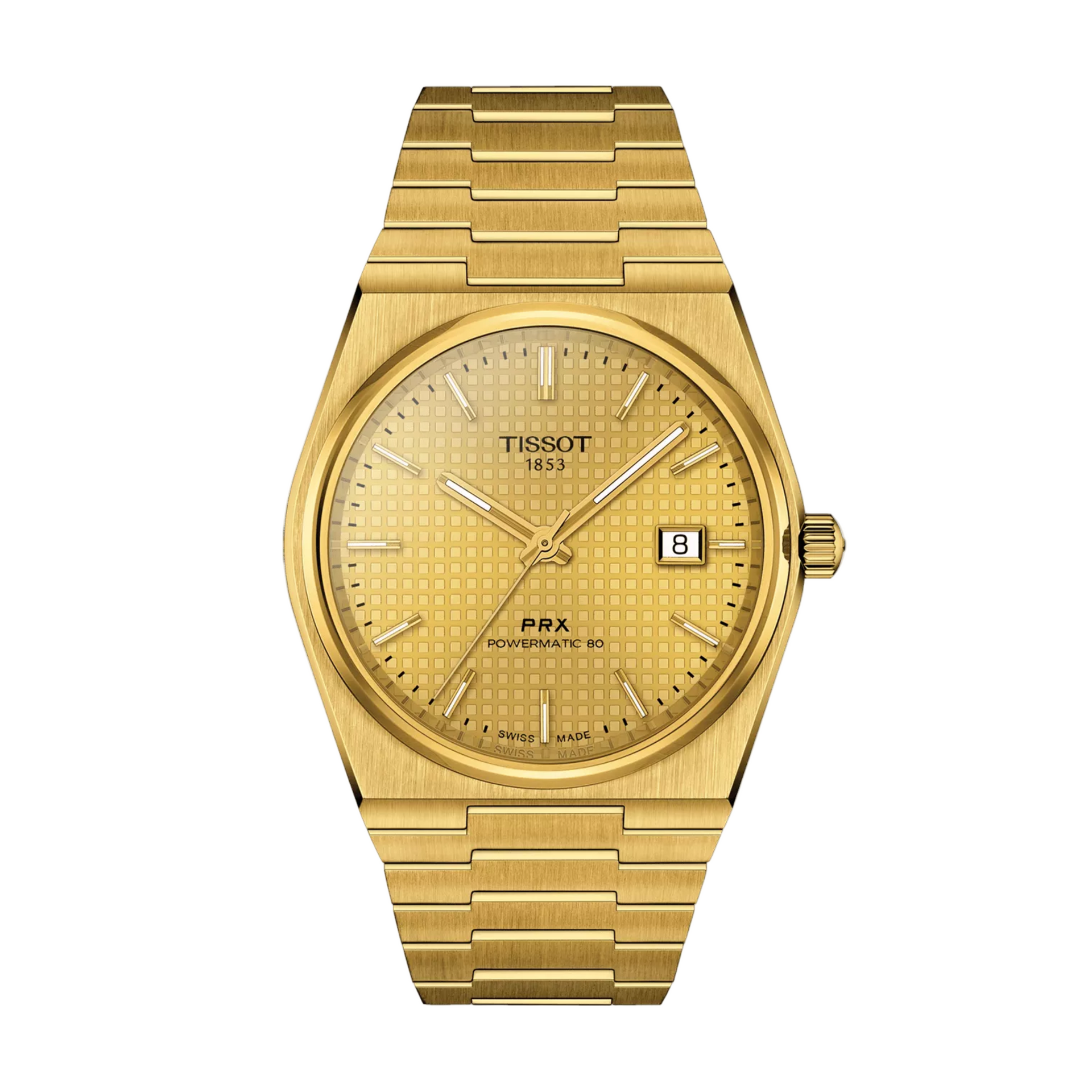 TISSOT ティソ PRX パワーマティック80 18K 18金 ゴールド Tissot 80 PRX Gold PVD Sapphire Crystal 40mm – Marc Robinson Jewelers