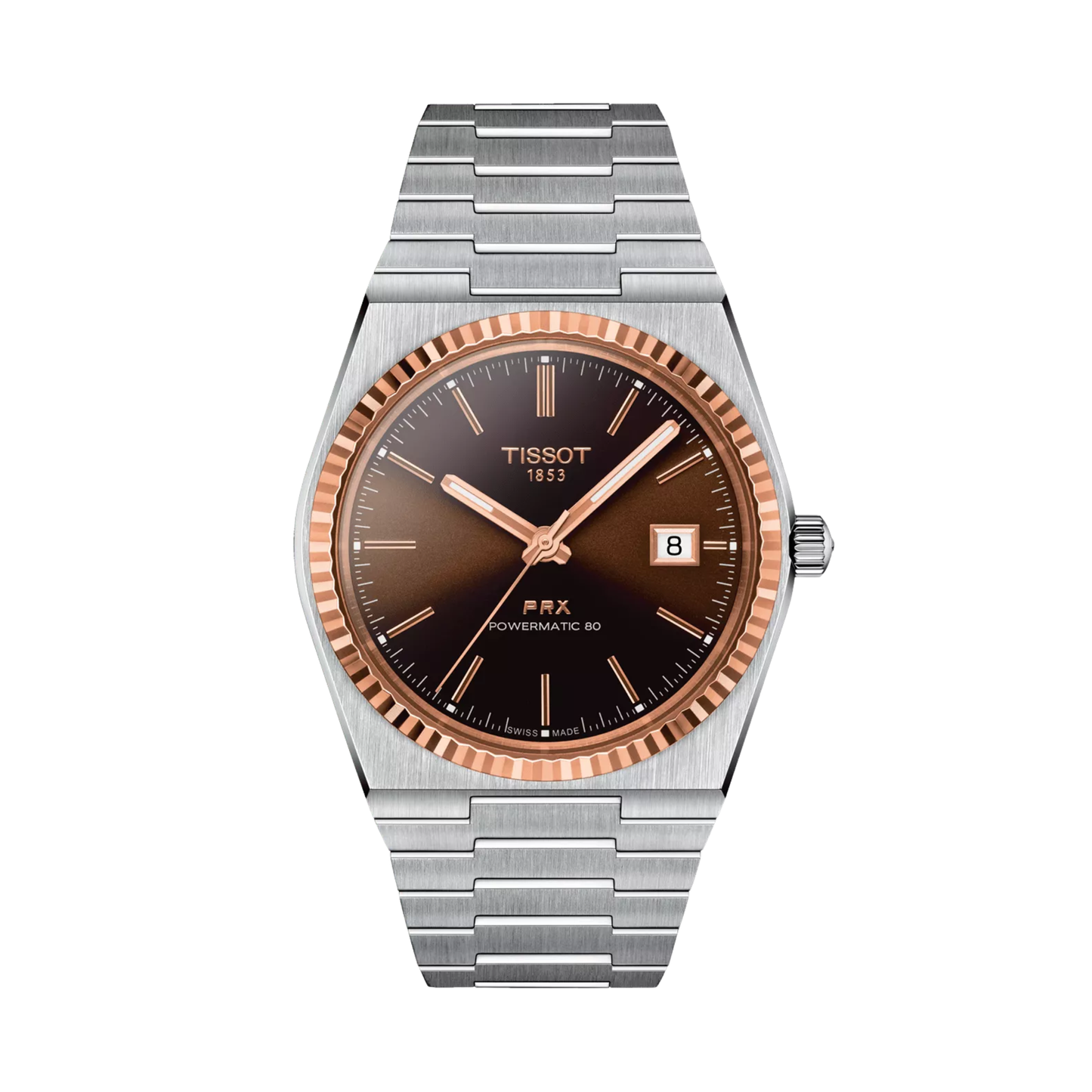 Tissot PRX Stainless Steel & 18K Rose-Gold Automatic Watch 40 mm