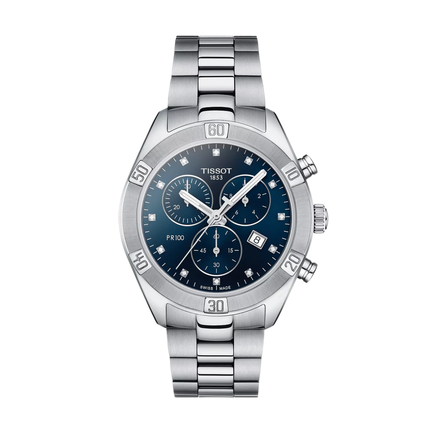 Tissot PR 100 Sport Chic Stainless Steel Chronograph 38 mm