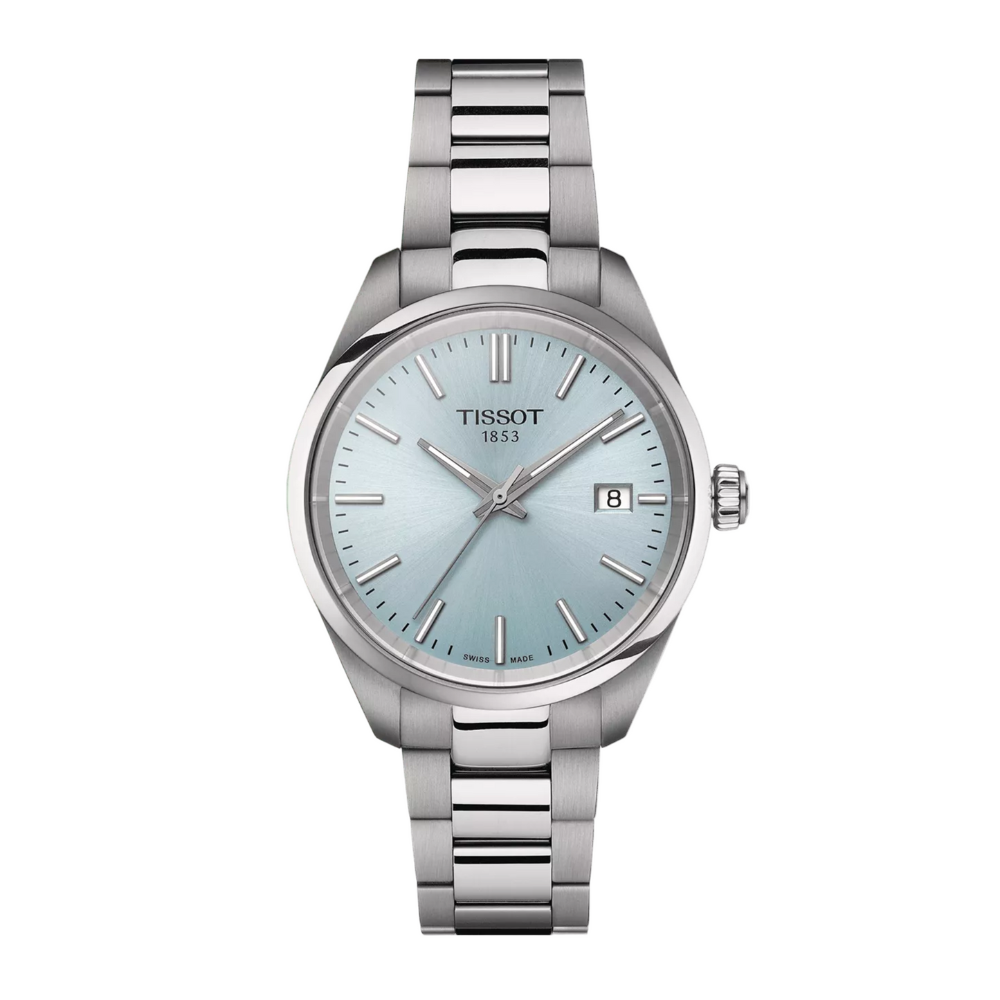 Tissot PR 100 Stainless Steel Ice Blue Watch 34 mm