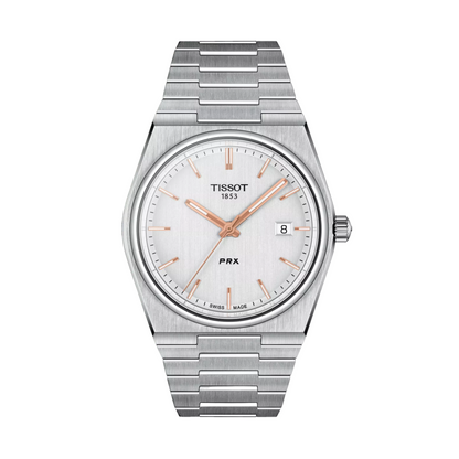 Tissot PRX Grey Sapphire Crystal Silver Dial 40mm