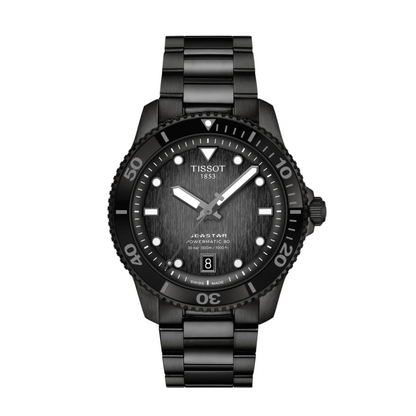 Tissot Seastar 1000 Black-PVD Stainless Steel Automatic Watch 40 mm