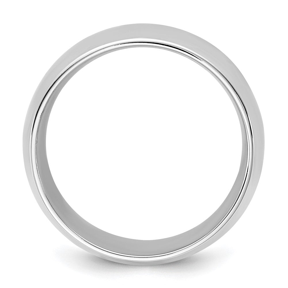 14K White Gold 9mm Comfort Fit Band, Size 4.5 - Image 2