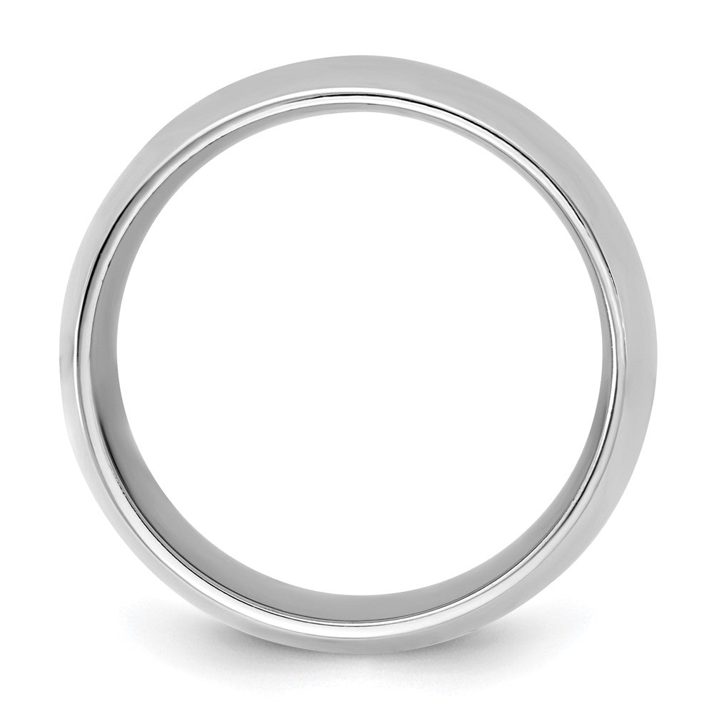14K White Gold 10mm Comfort Fit Band Size 4.5 - Image 2