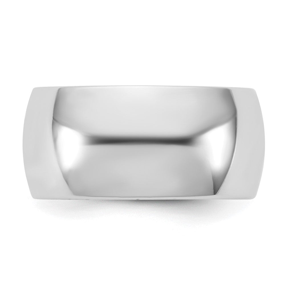 14K White Gold 10mm Comfort Fit Band, Size 10.5 - Image 3