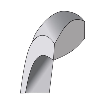 14K White Gold 10mm Comfort Fit Band, Size 9.5 - Image 4