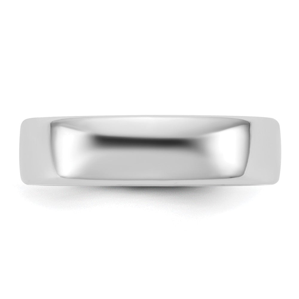 14K White Gold 5.5mm European Comfort Fit Band - Image 3