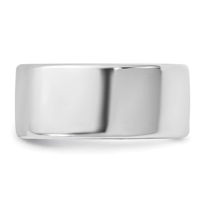 14K White Gold 9mm Comfort Fit Band - Image 3