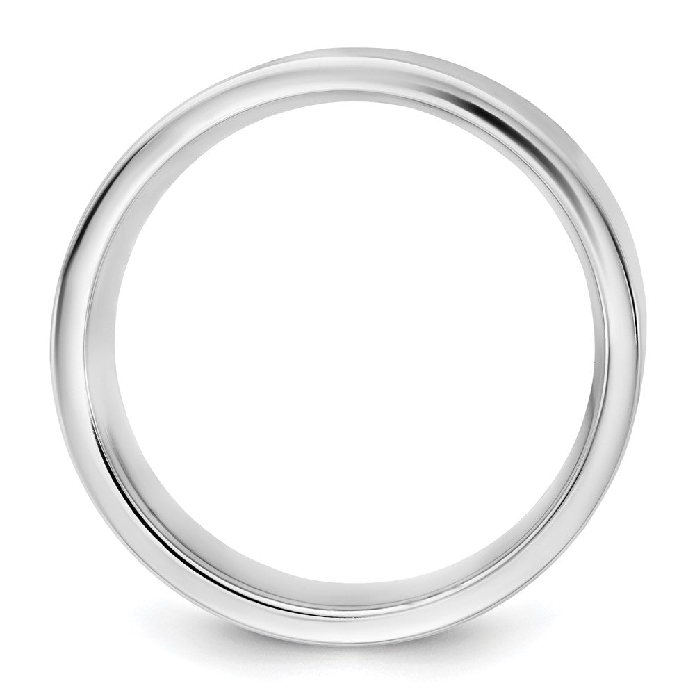 14K White Gold 9mm Comfort Fit Band, Size 12 - Image 2