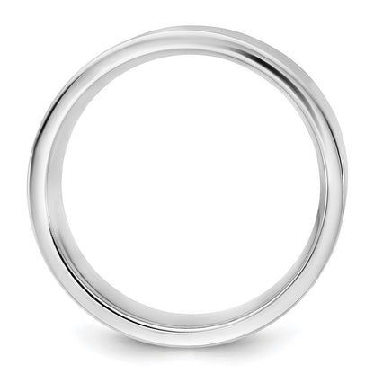 14K White Gold 9mm Comfort Fit Band, Size 12 - Image 2