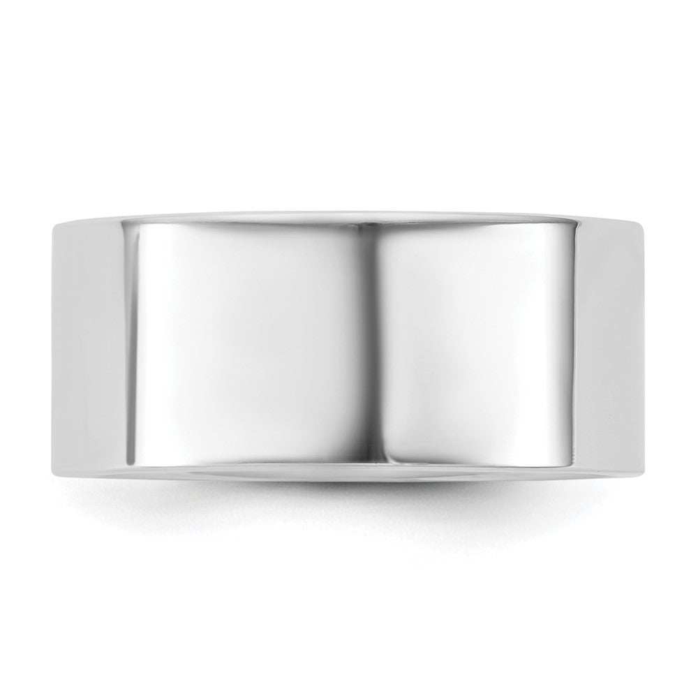 14K White Gold 9mm Comfort Fit Band, Size 12 - Image 3
