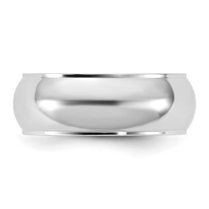 14KW 7mm Half Round with Edge Band Size 13.5 - View 3