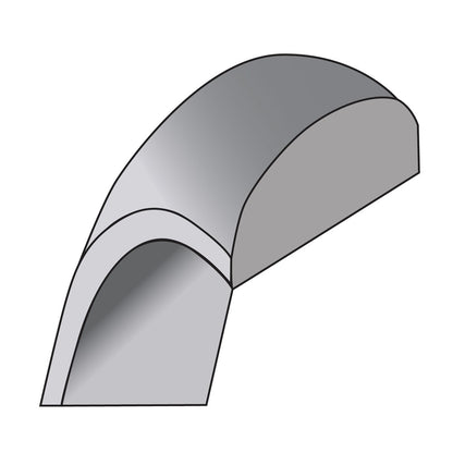 14KW 11mm Half Round Band Size 10.5 - View 5