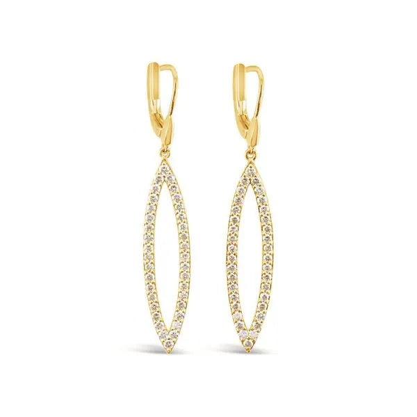 Le Vian Earrings in 14K Honey Gold featuring Nude Diamonds, White Diamonds. These earrings offer total weight 1.75 ctw.