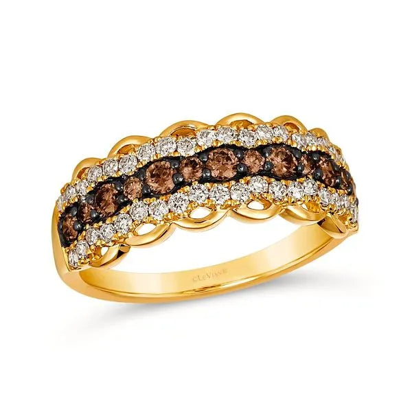 Le Vian Necklace in Yellow Gold featuring Chocolate Diamonds, Nude Diamonds.