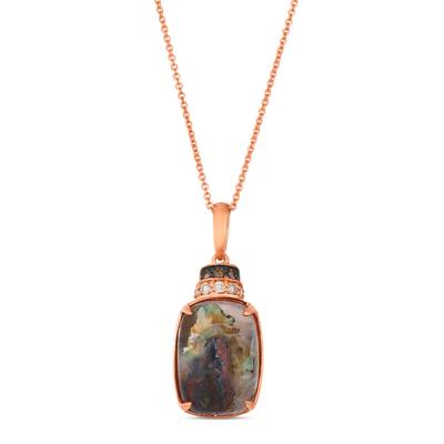 Le Vian 14k Strawberry Gold Chocolate Aquadite, Nude Diamonds & Chocolate Diamonds Pendant WJYH10