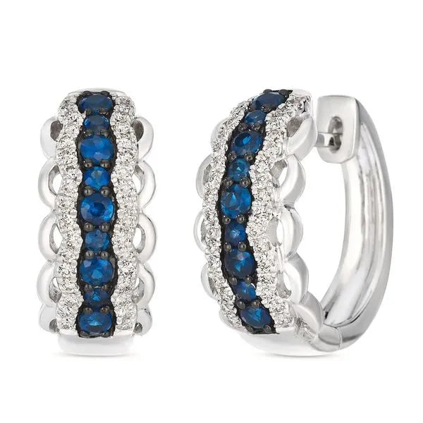 Le Vian Earrings featuring Diamonds, Sapphire.