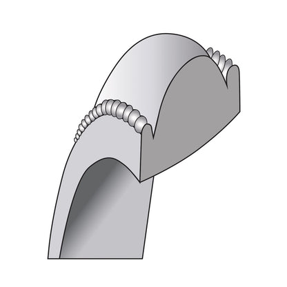 14KW 8mm Milgrain Comfort Fit Band Size 8