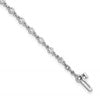 14k White Gold Complete 1.4 carat Round A Diamond 2-prong 7 inch Tennis Bracelet