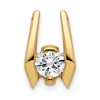 14k Complete VS 4.75mm Diamond Slide Fits up to 3mm Fancy or Reversible Omega Only