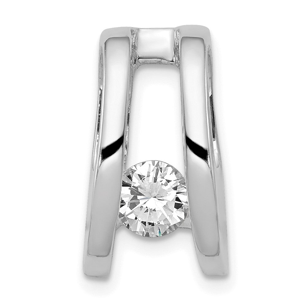 14k White Gold Complete AA 5.25mm Diamond Slide Fits up to 6mm Regular/8mm Fancy or Reversible Omega