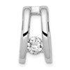 14k White Gold Complete VS 5.25mm Diamond Slide Fits up to 6mm Regular/8mm Fancy or Reversible Omega