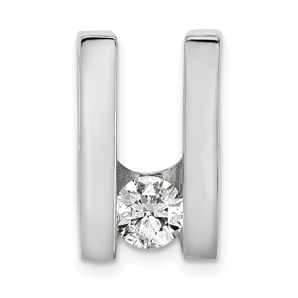 14k White Gold Complete AA 5.25mm Diamond Slide Fits up to 6mm Regular/Fancy/Reversible Omega