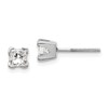 14k White Gold AAA Quality Complete Princess Cut Diamond Earring