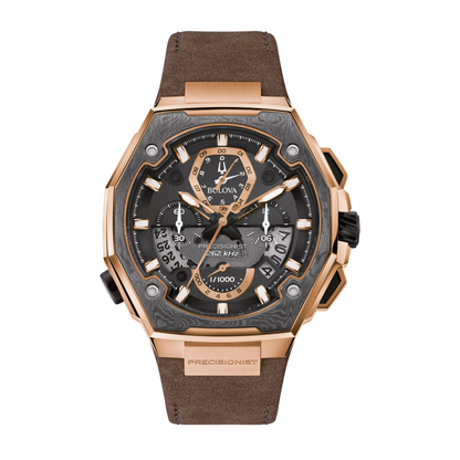 Bulova Series X SE Two-Tone Stainless Steel Black Dial Watch 45 mm