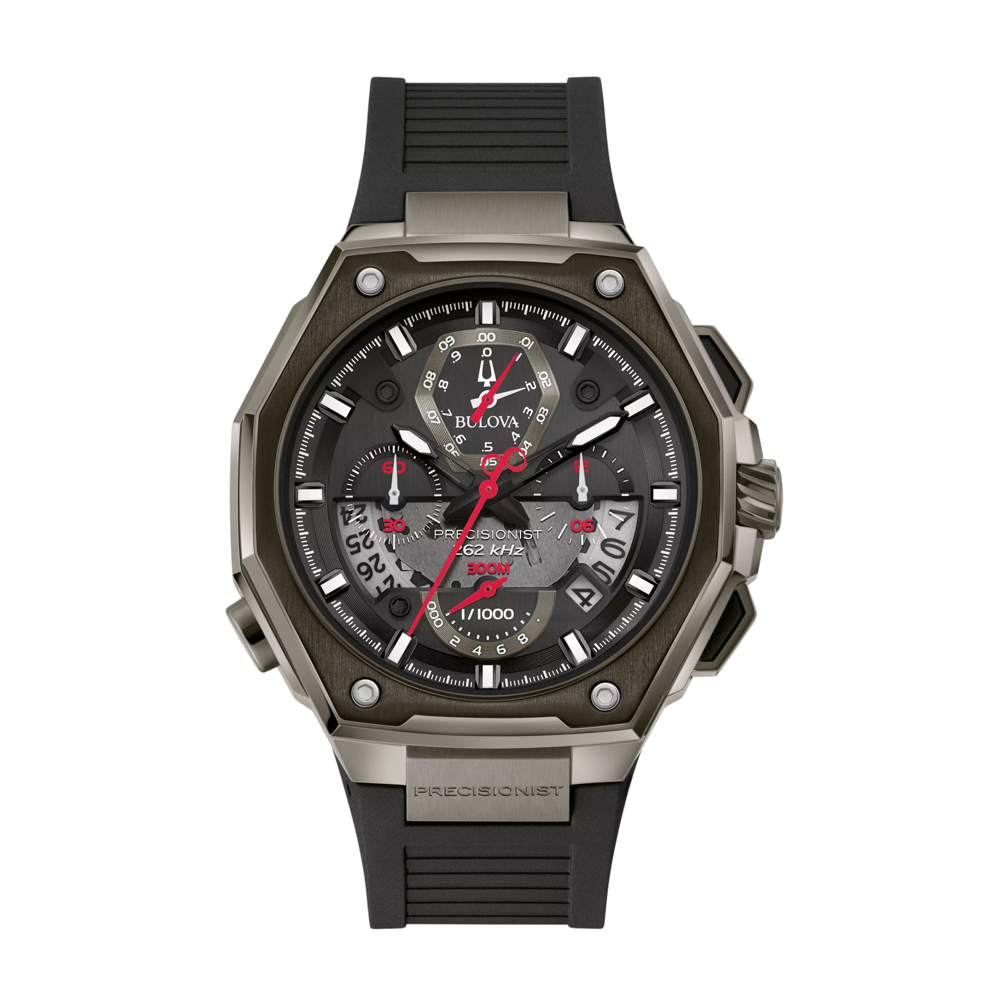 Bulova Series X Two-Tone Stainless Steel Black Dial Watch 45 mm