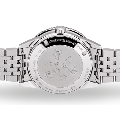 Rado Captain Cook White Ceramic Stainless Steel Automatic Watch 37 mm