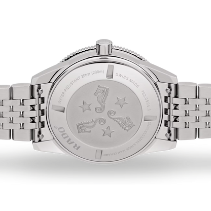 Rado Captain Cook Blue Ceramic Stainless Steel Automatic Watch 42 mm