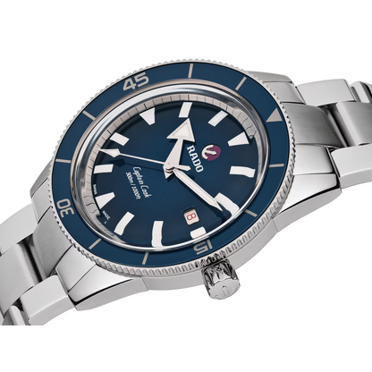 Rado Captain Cook Blue Stainless Steel Ceramic Automatic Watch 42 mm