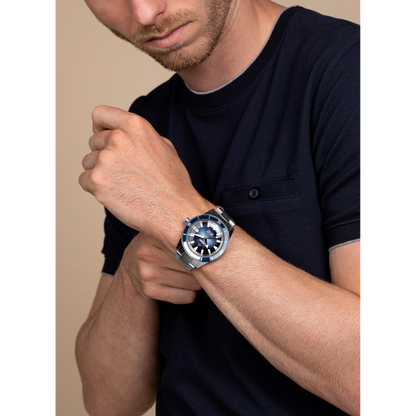 Rado Captain Cook Blue Stainless Steel Ceramic Automatic Watch 42 mm