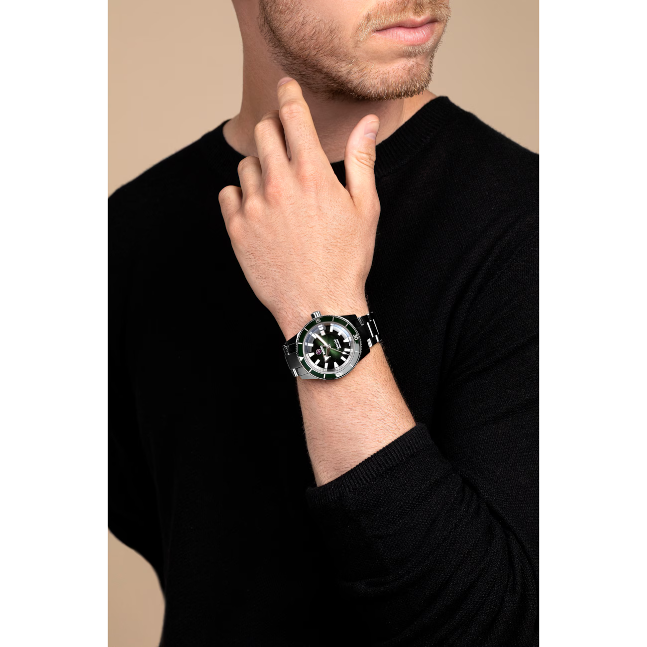 Rado Captain Cook Stainless Steel Green Dial Automatic Watch 42 mm