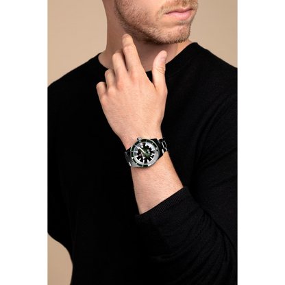 Rado Captain Cook Stainless Steel Green Dial Automatic Watch 42 mm