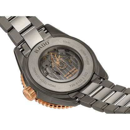 Rado Captain Cook Black Skeleton Ceramic Titanium Automatic Watch 43 mm