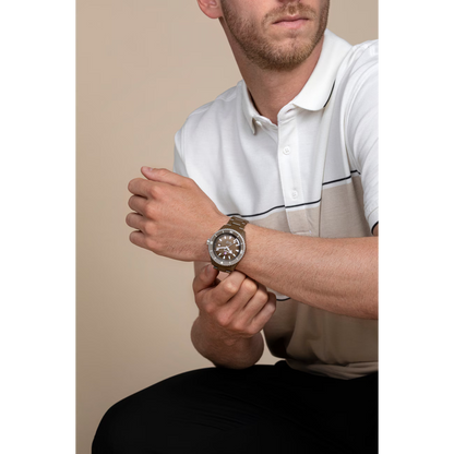 Rado Captain Cook Olive Green Ceramic Titanium Automatic Watch 43 mm