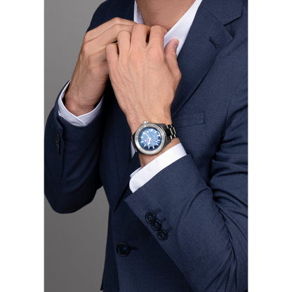 Rado Captain Cook Blue Ceramic Titanium Automatic Watch 43 mm