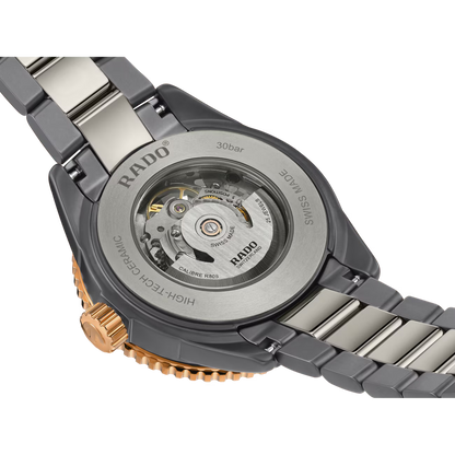 Rado Captain Cook Grey Skeleton Ceramic Titanium Automatic Watch 43 mm