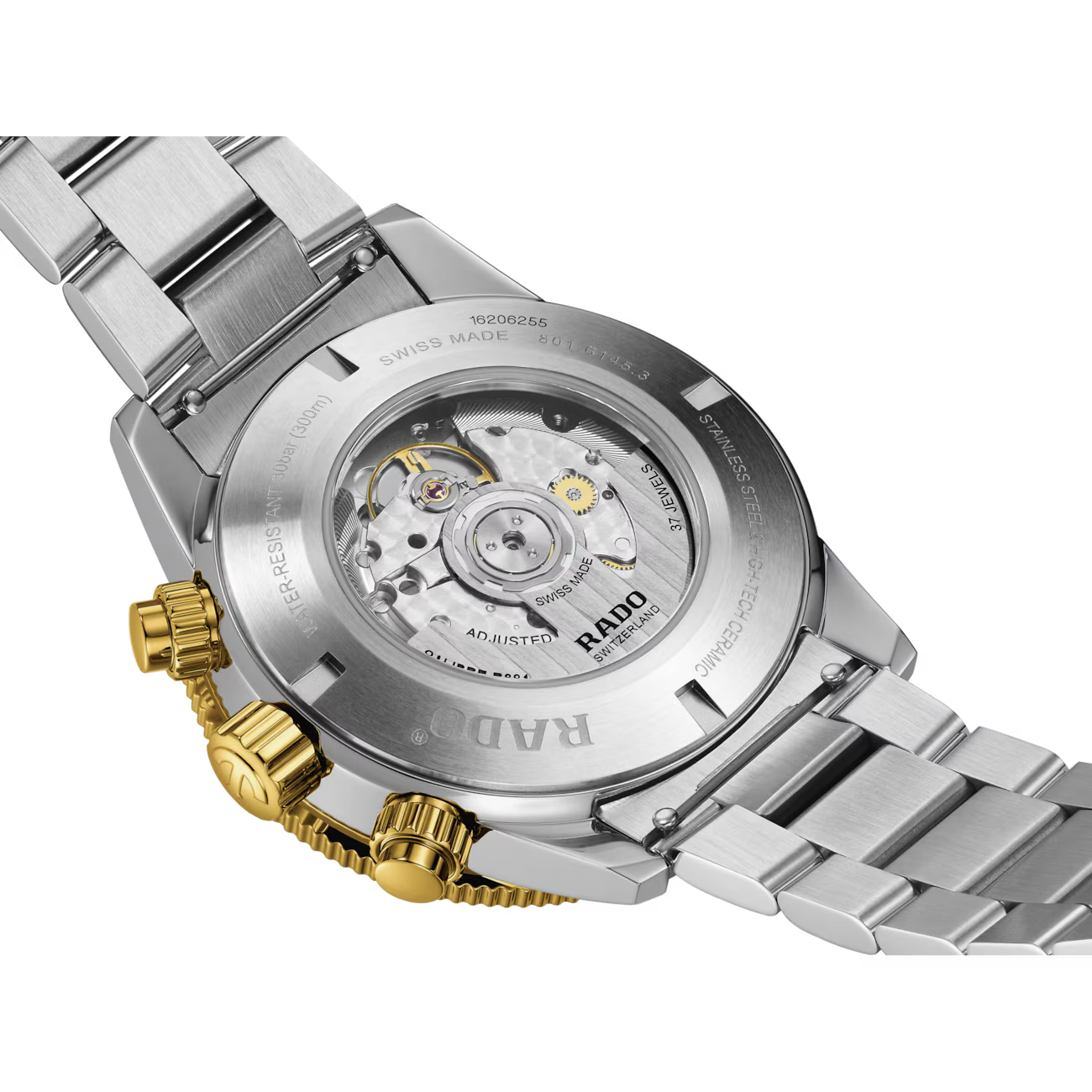 Rado Captain Cook Green Chronograph Ceramic Automatic Watch 43 mm