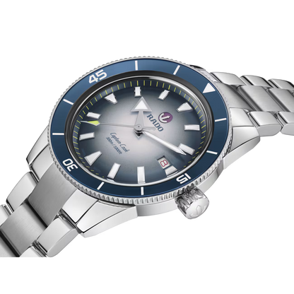 Rado Captain Cook Blue Stainless Steel Automatic Watch 42 mm