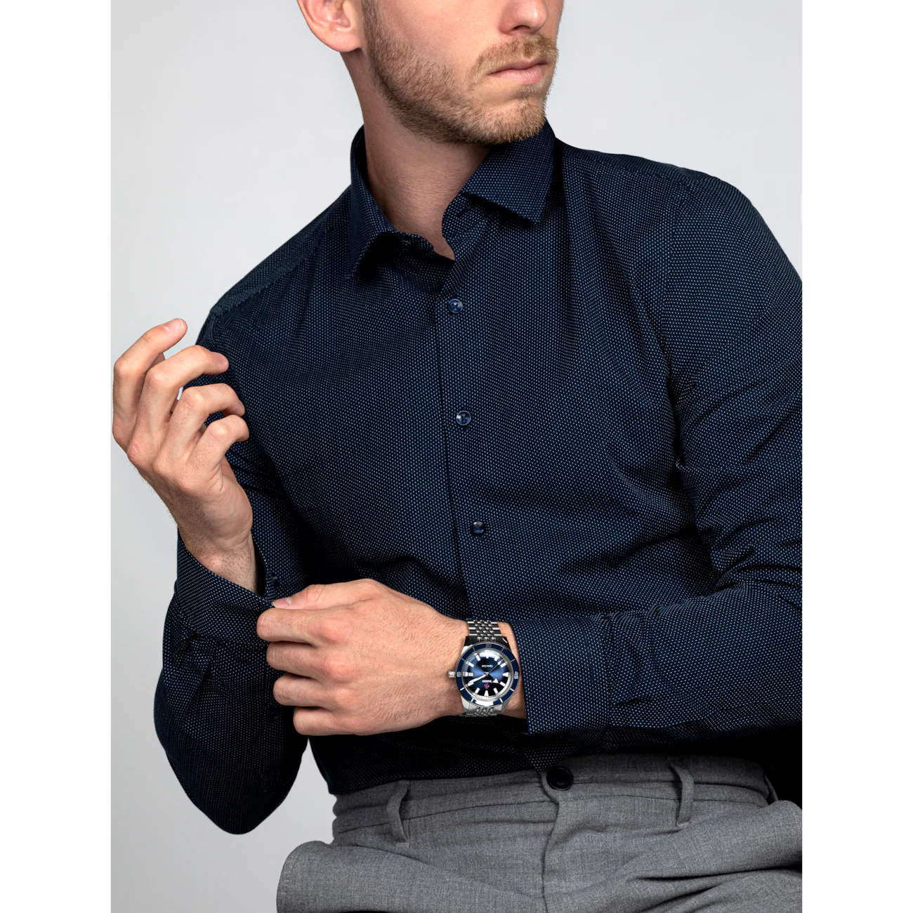 Rado Captain Cook Blue Ceramic Stainless Steel Automatic Watch 42 mm