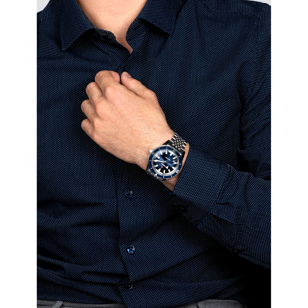 Rado Captain Cook Blue Ceramic Stainless Steel Automatic Watch 42 mm