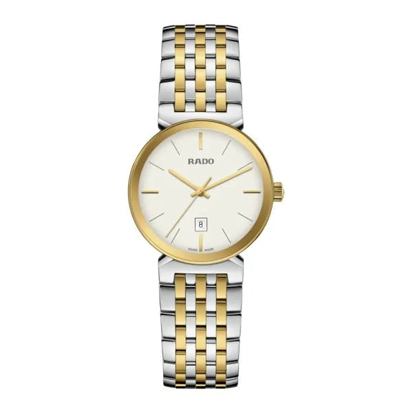 Rado Florence Classic 30mm Black Dial Two-Tone Stainless Steel Quartz Watch – Elegant Dress Style