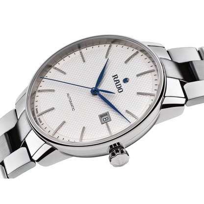 Rado Coupole Classic White Stainless Steel Automatic Watch 41 mm