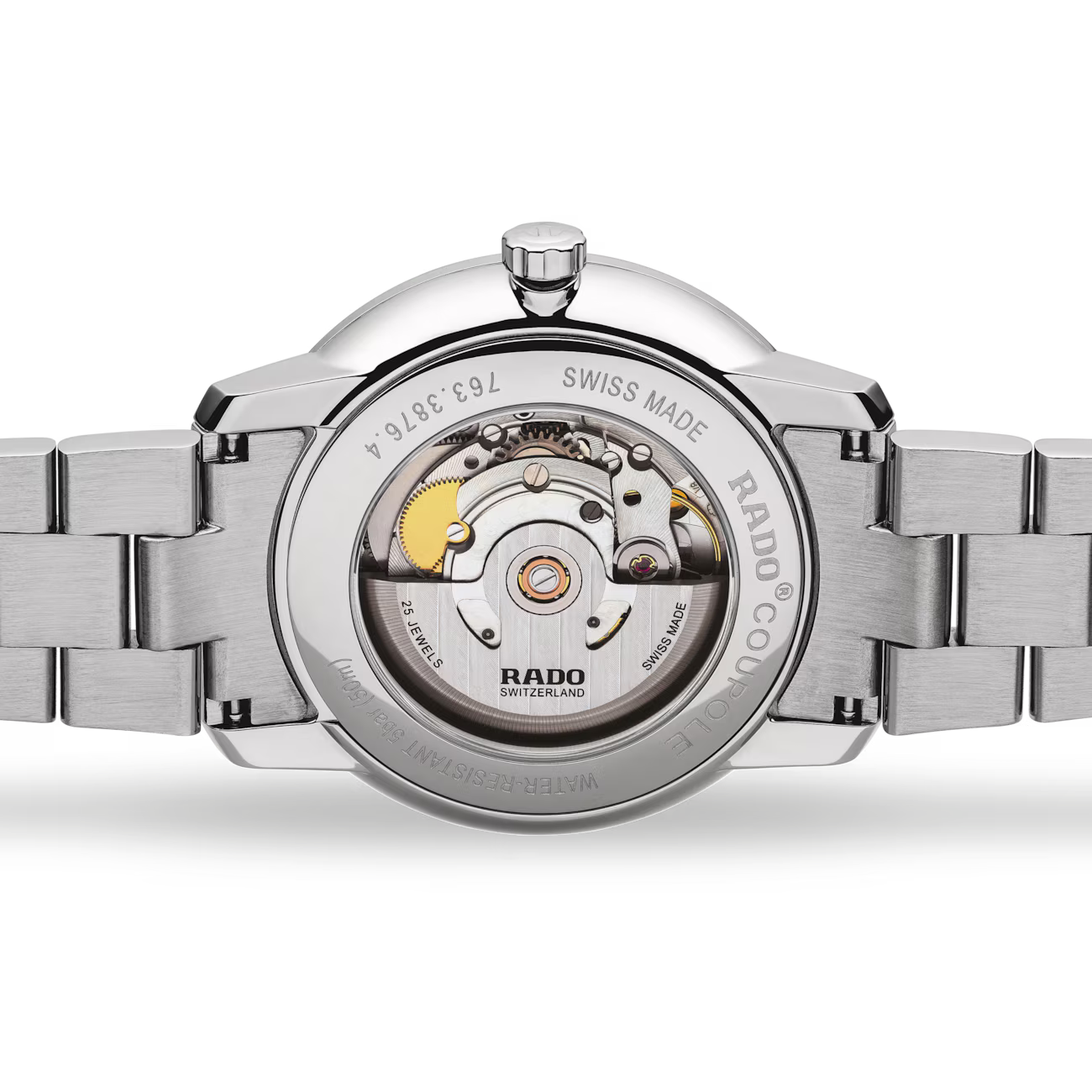 Rado Coupole Classic White Stainless Steel Automatic Watch 41 mm