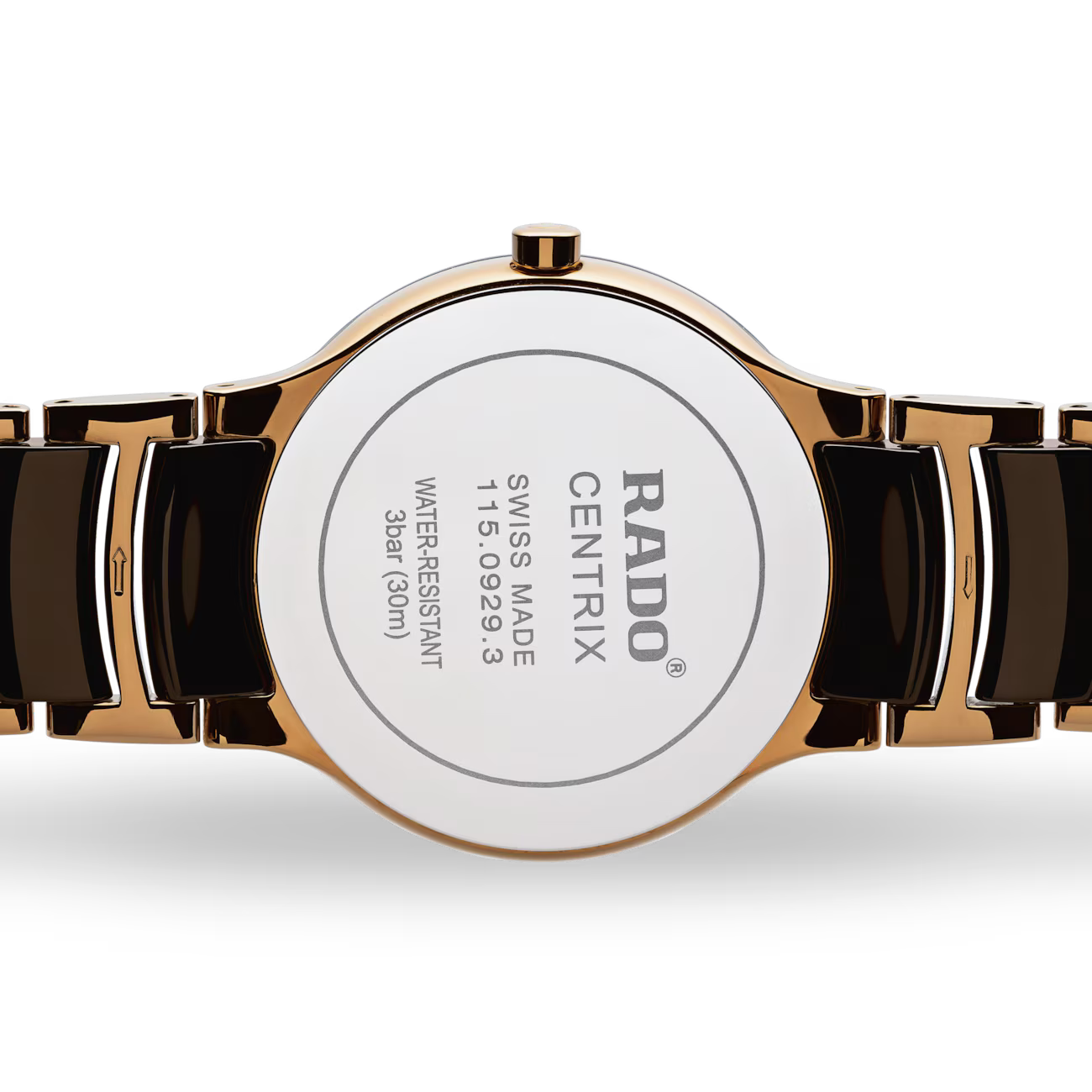 Rado Centrix Brown Diamond Two-Tone Ceramic Watch 38 mm