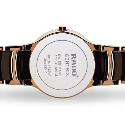 Rado Centrix Brown Diamond Two-Tone Ceramic Watch 38 mm